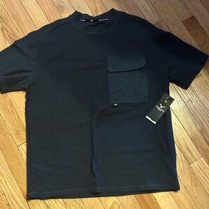 New Cross Eyed‎ Moose Mens Short Sleeve Blue Climber Cargo TShirt Size M